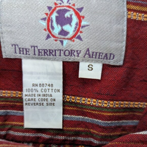 Territory Ahead - Men's Colorful LS Button-Down w/ Vertical Stripes - S - Picture 3 of 4